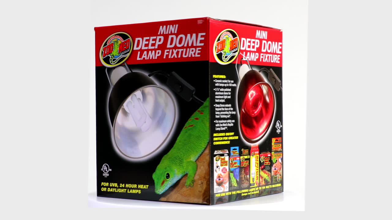 Zoo Med Mini Deep Dome Lamp Fixture