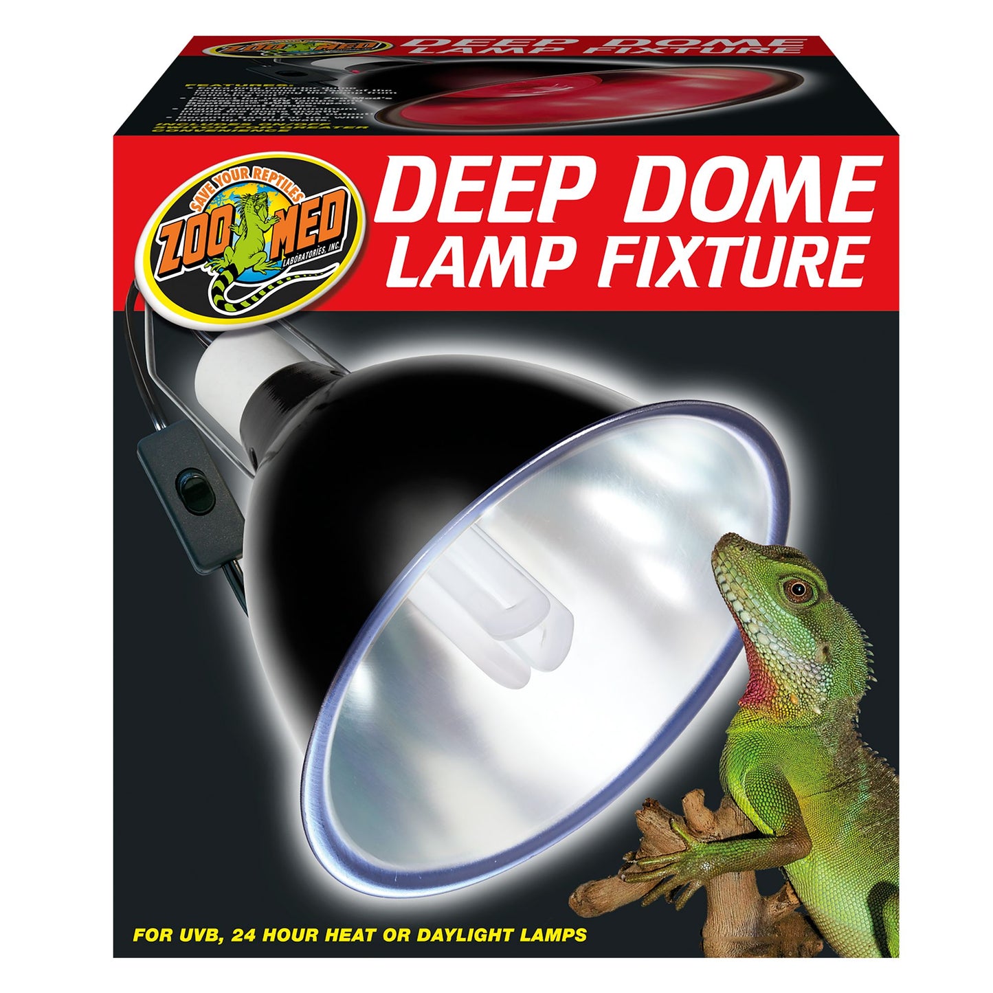 Zoo Med Deep Dome Lamp Fixture