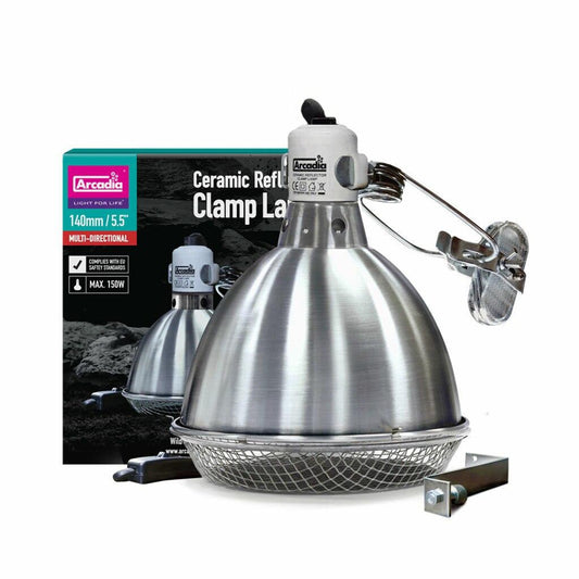 Arcadia Ceramic Dome Reflector Clamp Lamp (140mm / 5.5″)